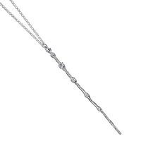 Harry Potter Albus Dumbledore Wand Pendant Silver Plated Necklace in Ollivander Box