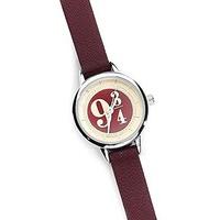 harry potter platform 9 34 wristwatch bordeaux stainless steel