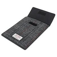 Harris Tweed Black & Grey Tartan iPad Mini Sleeve