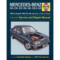 Haynes Owners + Workshop Car Manual Mercedes Petrol + Diesel 1985-1993 3253