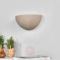 Half-shell concrete wall lamp Milla