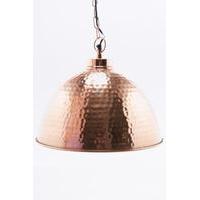 hammered copper pendant light copper