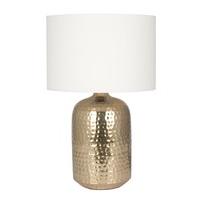 Hammered Table Lamp - Brass