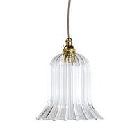 Handcrafted Fluted Glass Tulip Light