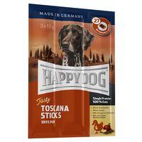 happy dog toscana tasty sticks saver pack 9 x 10g