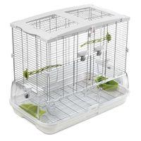 Hagen Vision Bird Cage for Medium Birds (M01) - White: 61 x 38 x 52 cm (L x W x H)