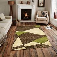 Havana Mosaic Green Modern Rugs 9010 70 cm x 140 cm (2\'4\