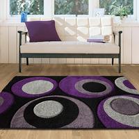 havana grey aubergine bubbles rug 915 black purple havana 110 cm x 160 ...