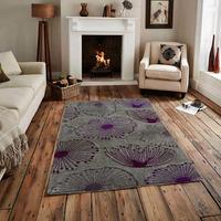 Havana Dandelion Print Purple Modern Rugs 180 cm x 270 cm (5\'11\