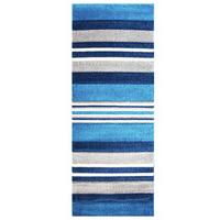 Havana Blue Navy Stripe Lounge Mats - 917-Teal Havana 70 cm x 240 cm (2\'4\