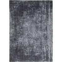 harlem contrast charcoal grey chevron rug louis de poortere 140x200