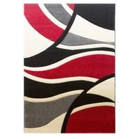 Havana Abstract Red Modern Rugs 70 cm x 240 cm (2\'4\