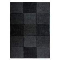 hand carved wool squares design rug