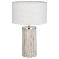 Hampton Wooden Column Lamp on Grey Wash