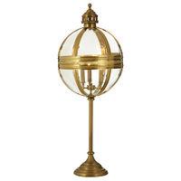 hampstead table lamp iron glass brass finish