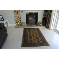 Hand Made Gold Pakistan Mori Oriental Rug