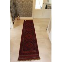 hand tufted red oriental mushvani runner rug