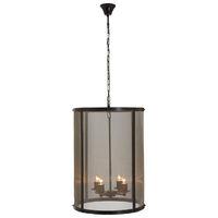 Hampstead Pendant Light Iron Gauze Antique Black Gold Finish