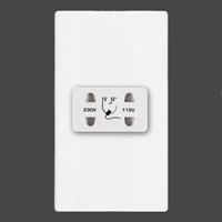 Hartland cfx colours Dual Voltage Shaver Socket Bright White - 7WCSHSW