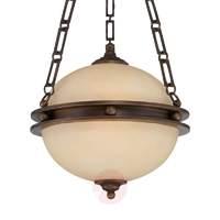 Hanging light Entria in a rustic style, 28 cm