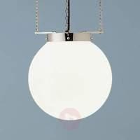 hanging light in bauhaus style nickel 25 cm