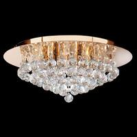 hanna semi flush gold finish 6 light ceiling light