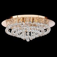 hanna semi flush gold finish 8 light ceiling light