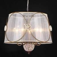 Hanging lamp Letizia, translucent organza shade