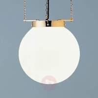 Hanging light in the Bauhaus style, brass, 30 cm