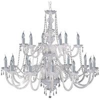 Hale Georgian Style Chrome Crystal Chandelier Ceiling Light