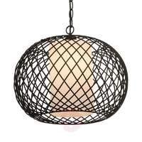 Hanging lamp Rois with a latticework lampshade