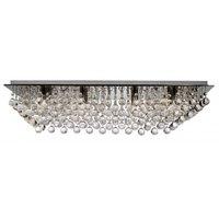 hanna 8 lamp chrome finish semi flush ceiling light