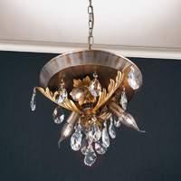 Hanging light Miramare with lead crystals