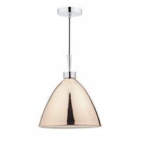 HAS0164 Hasana 1 Light Pendant With Copper And Polished Chrome Finish