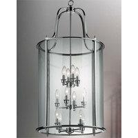 Hakka Giant Polished Chrome 12 Light Round Hanging Hall Lantern