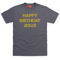 happy birthday jesus text t shirt