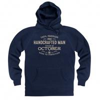 handcrafted man made in october hoodie