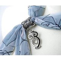 Hanging Owl Scarf Ring