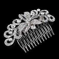 Hairpin Peral Comb for Women Rhinestone Crystals Wedding Hair Accessories Party Wedding Bridal Jewelry