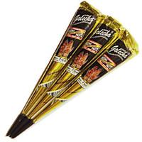 Halloween 3pcs/lot 30g Indian Black Henna Temporary Tattoo Paste Tube Cone Body Art