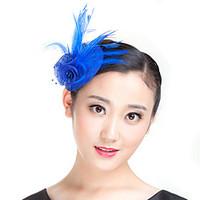 handmade small sinamay feather pearl brooch fascinators clip headpiece ...