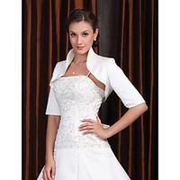 Half Sleeves Satin Bridal Jacket/ Wedding Wrap (66409)