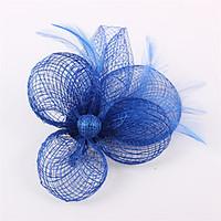 handmade sinamay feather flower brooch fascinators clip headpiece more ...