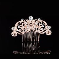 Hairpin Gold Comb for Women Rhinestone Crystals Wedding Hair Accessories Party Wedding Bridal Jewelry