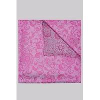 Hardy Amies Pink and Blue Paisley Pocket Square