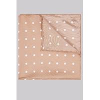 Hardy Amies Camel Spot Silk Pocket Square