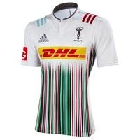 Harlequins Away Short Sleeve Shirt 2015/16 White