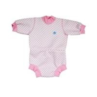 happy nappy wetsuit pink gingham