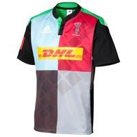 harlequins home short sleeve shirt 201415 black