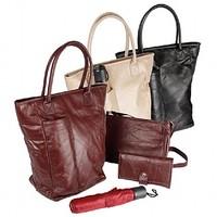 Handbag Set with Umbrella and Purse Colour - Stone